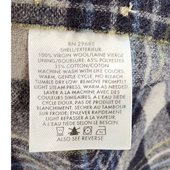 Pendleton Plaid Wool Flannel Button Up Shirt Size XL Long - Picture 5 of 7